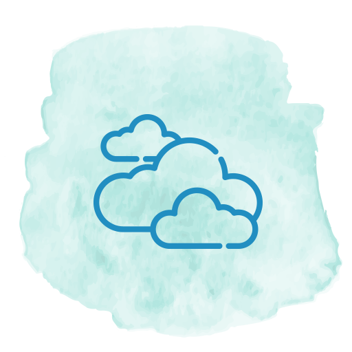 Icon of clouds representing depression and bipolar