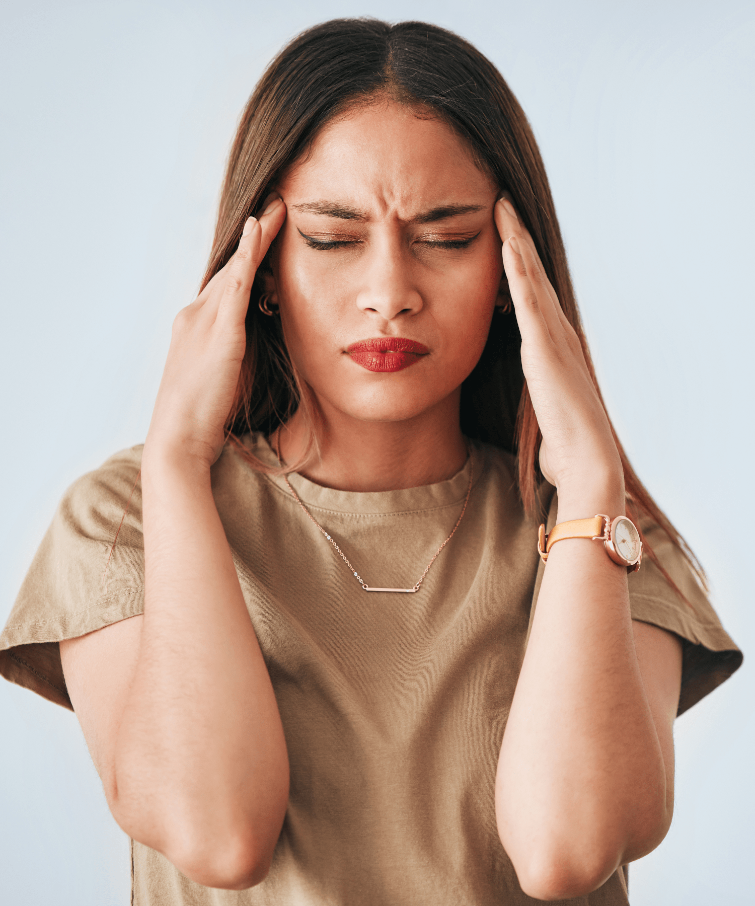 lady stressed with anxiety in Texas